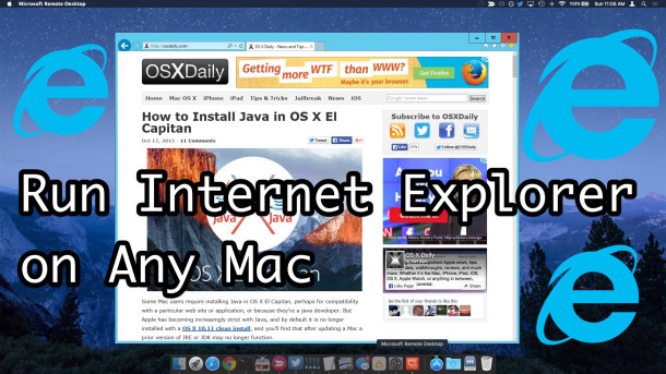 internet explorer for mac 10.10